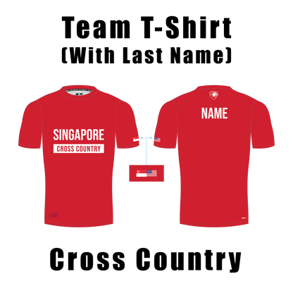 Team Sports T-Shirt with Last Name (Cross Country)