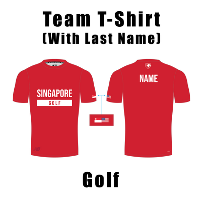 Team Sports T-Shirt with Last Name (Golf)
