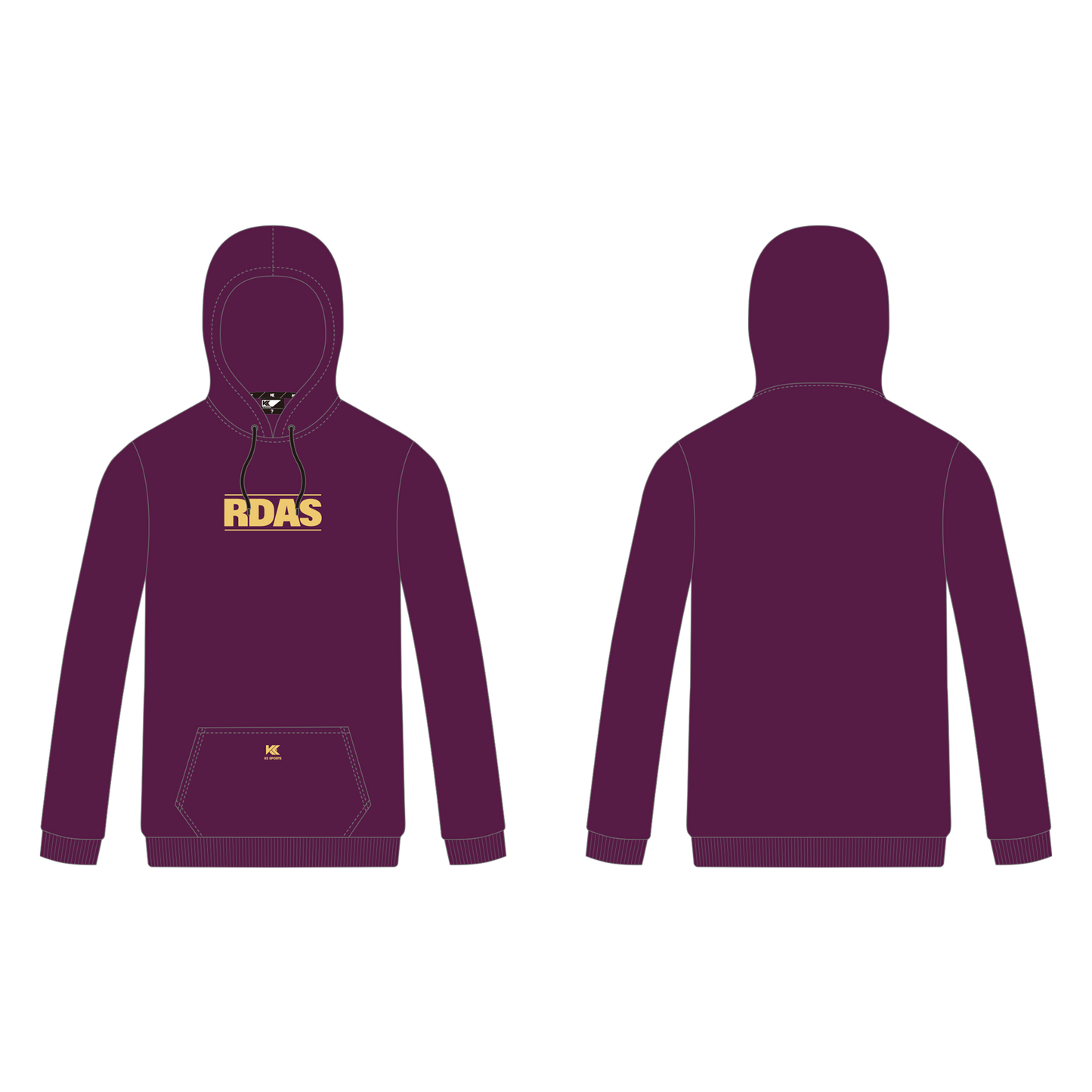 RDAS - Hoodie - Burgundy