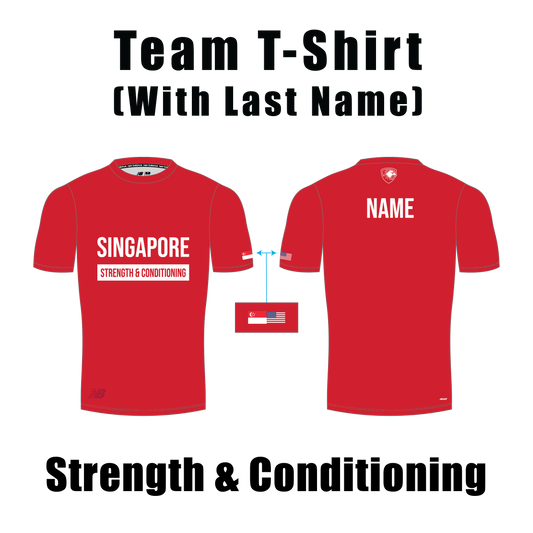 Team Sports T-Shirt with Last Name (Strength & Conditioning)