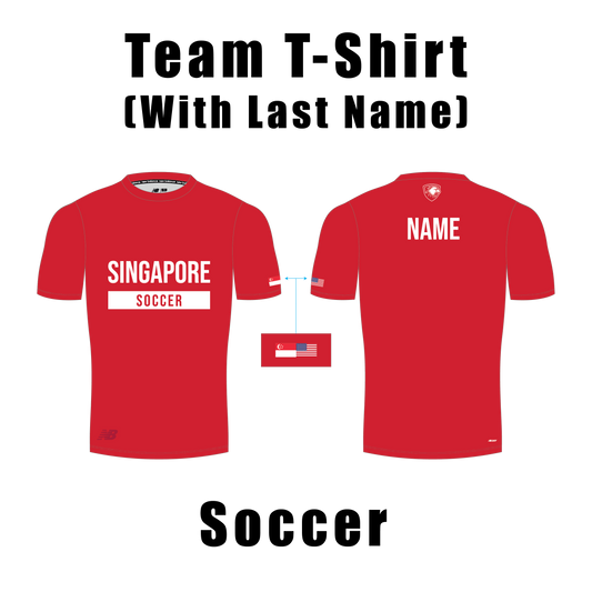 Team Sports T-Shirt with Last Name (Soccer)