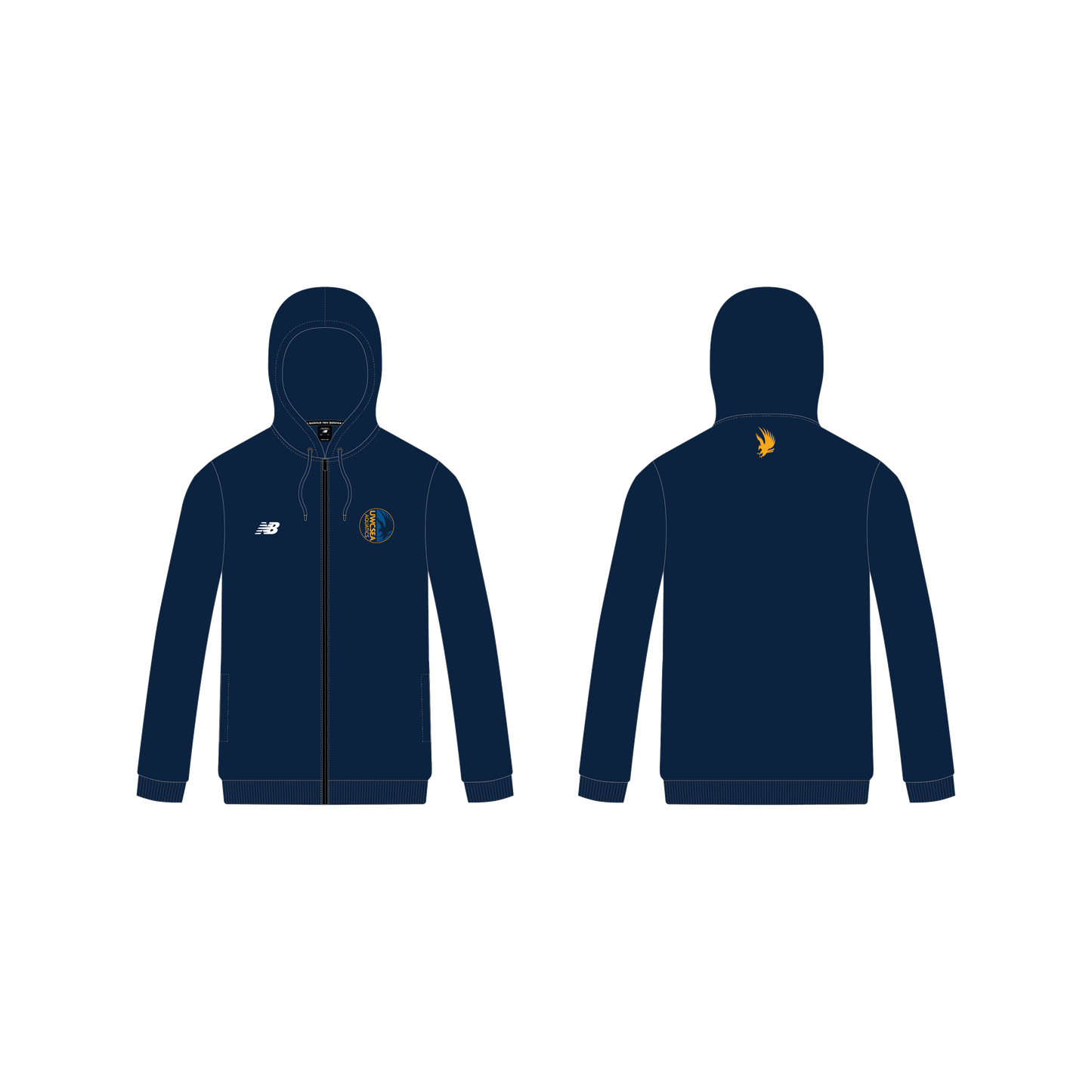 [Aquatics Team] Zipped Hoodie