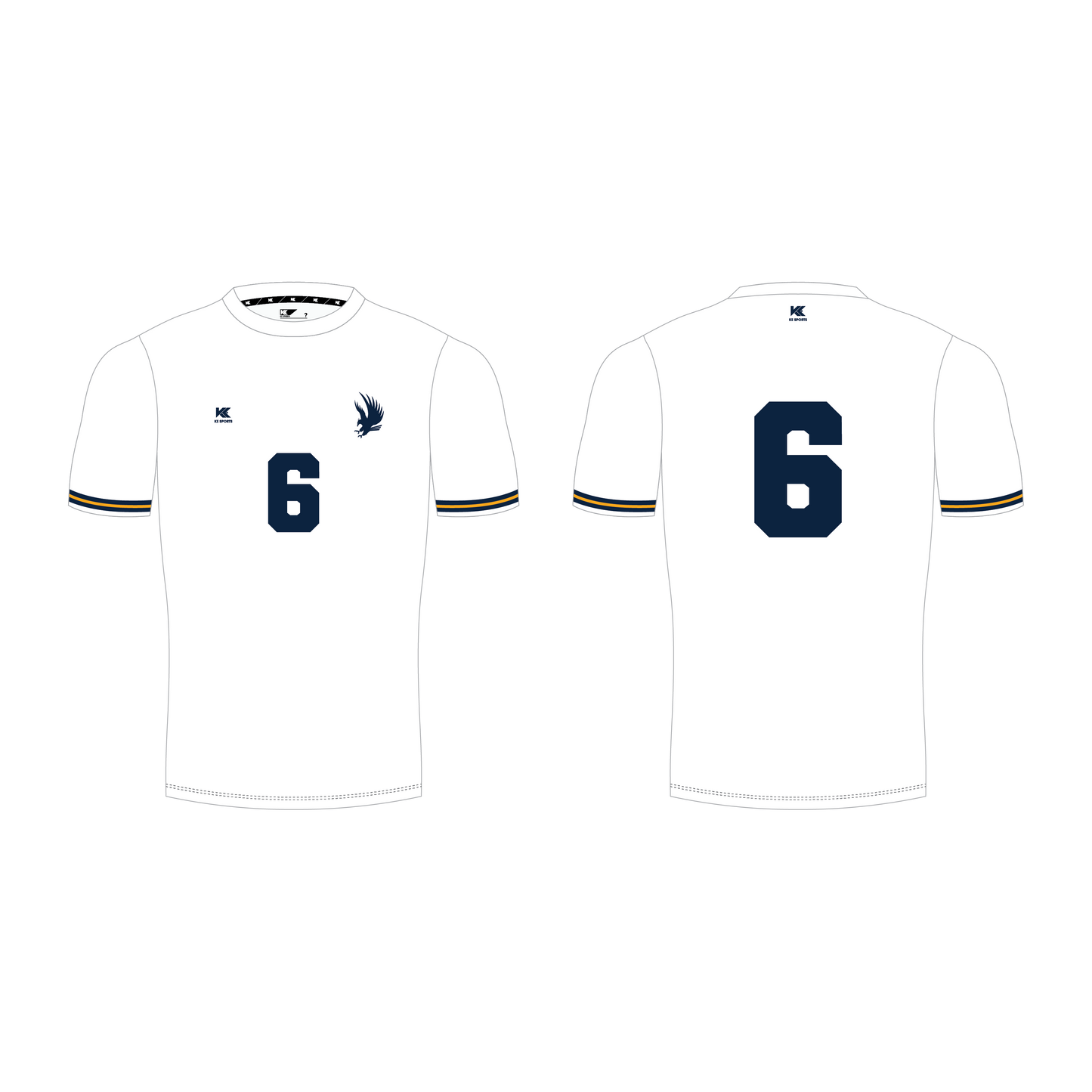 Volleyball / Tennis / Badminton / Football Jersey - White