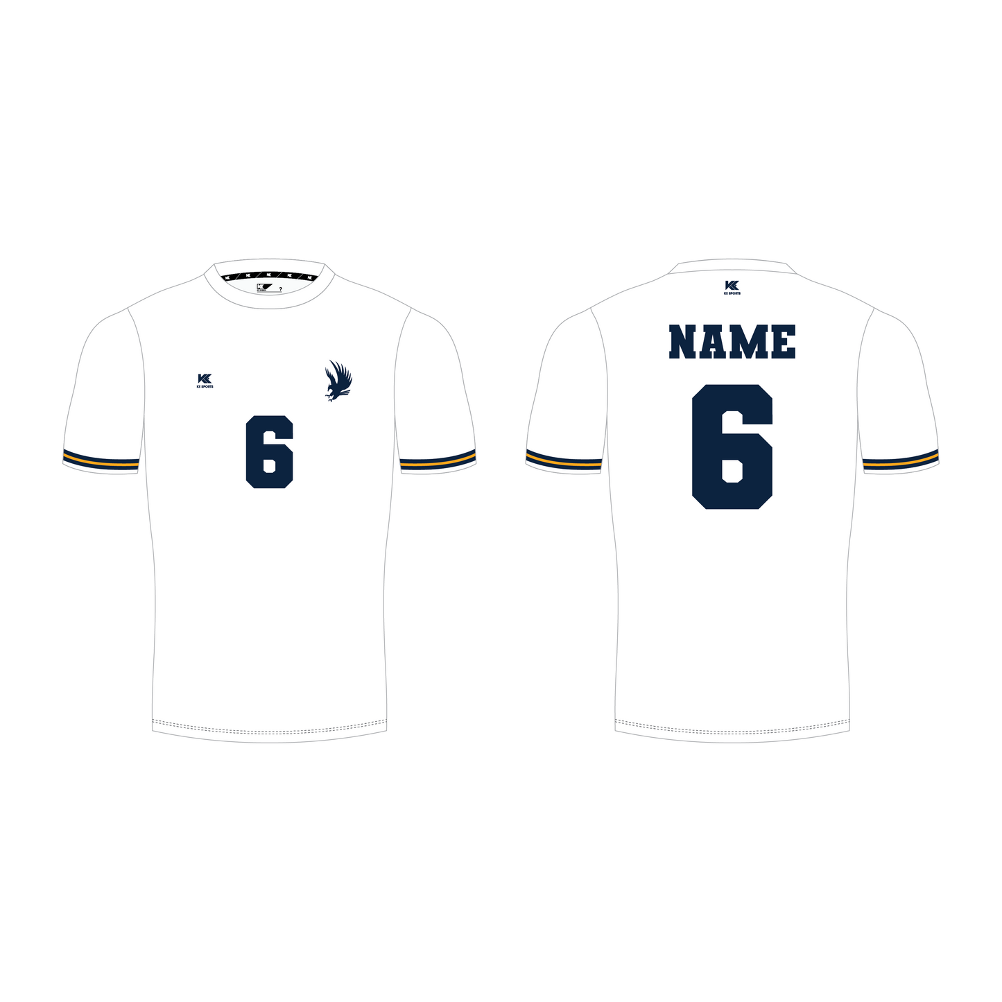 Volleyball / Tennis / Badminton / Football Jersey - White