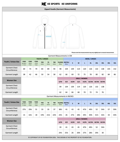 [Aquatics Team] Zipped Hoodie